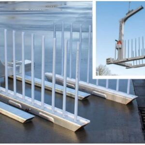 Solarmodule tbv pallethaak in hoogte verstelbaar
